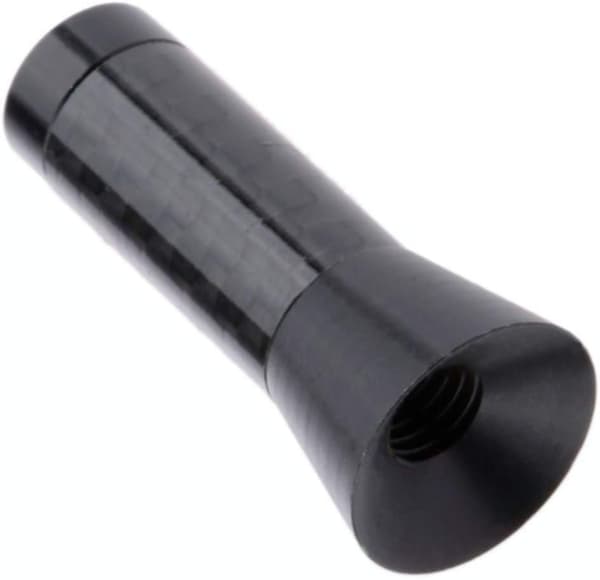 Kulfiber Bilantenne, Universel Bilantenne, Mini Kort 3,5 cm Bilradioantenne til Statisk Undertrykkelse, AM/FM Signalforstærkning (Sort)