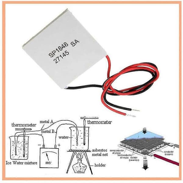 2 stk 40X40mm Termoelektrisk Generator SP1848-27145 Peltier TEG Modul