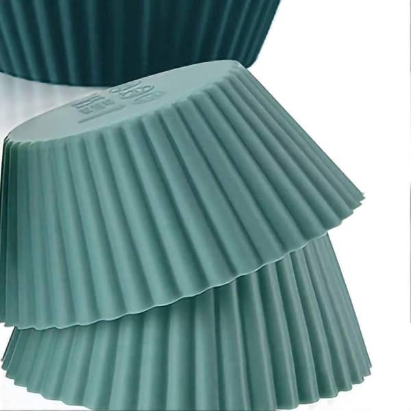 Muffinsform Morandi Farge Rundt Egg Kake Dampet Egg Silikon Kompletterende Mat Form 12 stk