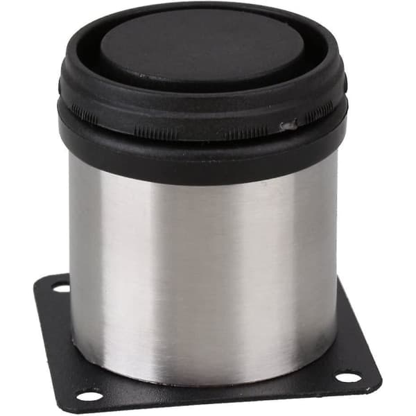 Møbelben Justerbare Runde Rustfrit Stål 50x50mm 4-pak