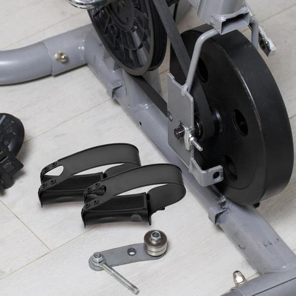 Erstatningscykelpedal 1 par sort plastikjern til motionscykel -