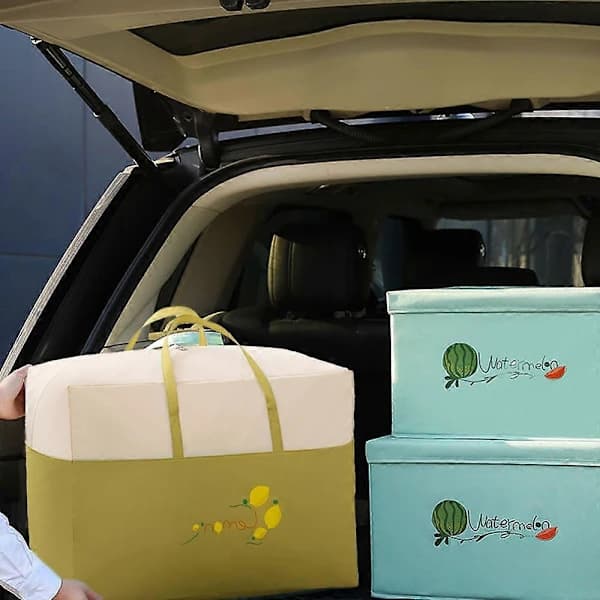Kraftig quiltad väska för hushållet - stor väska för bagage, flytt och förvaring