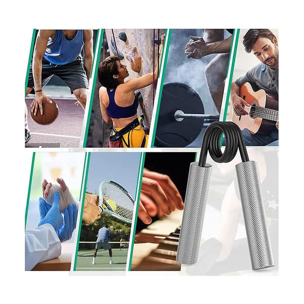 4-pack grip strength trainer 50lb-200lb metal hand grip strengthener, non-heavy forearm exerciser