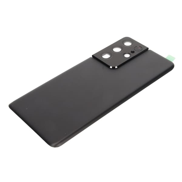 Replacement Back Glass with Pre-installed Camera Lens and Tape Parts for Galaxy S21 Ultra Black