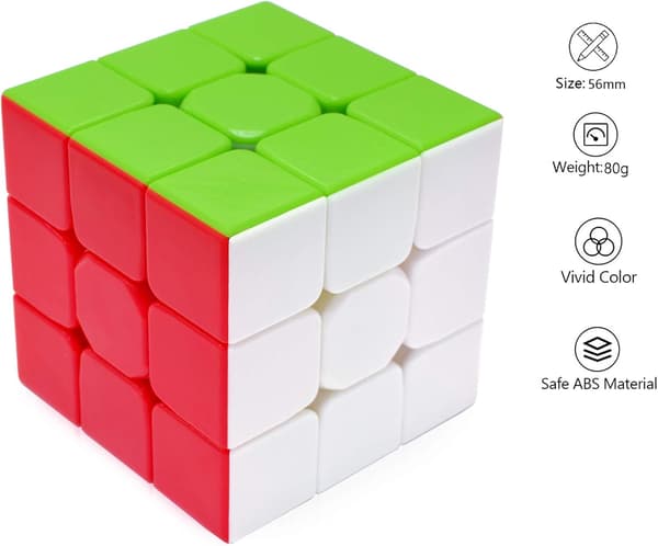 3x3 3x3x3 klistreløs magisk puslespill magisk hastighetskube voksen barn