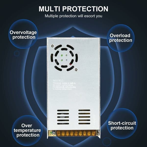 480W 24V 20A AC DC-konverter AC-strømforsyning AC 110V/220V til DC 24V 20A Universal reguleret strømforsyningstransformator
