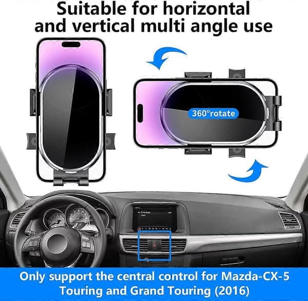 Mobilholder til bil Mazda CX - 5 2016 Touring, Grand Touring Biltilbehør [DB]
