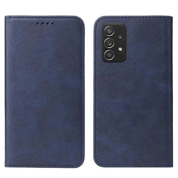 Magnetisk læderetui til Samsung Galaxy A52s 5G [DB] Blå Blue