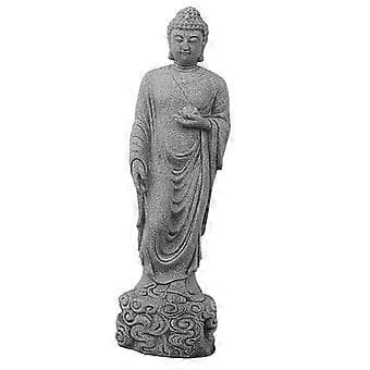 Lille Buddha Statue Dekoration Meditation Stående Have Kontor Tempel