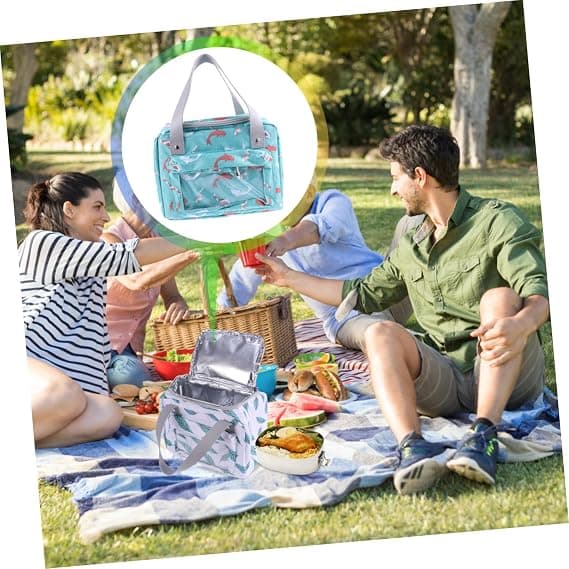 1 PC (Blad) Folieisoleret Strandtaske Dame Tote Bag Perlebomuld