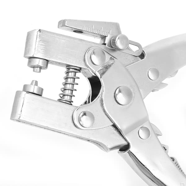 Multifunctional Dual-Use Steel Manual Hole Punch Pliers Hand Tool with 100 Buttons