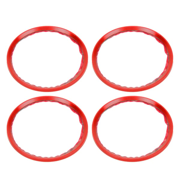 4pcs Wheel Hub Centric Decoration Spacer Aluminum Alloy for Car Modification, Red