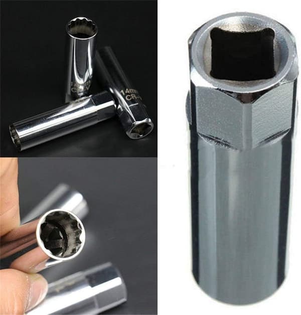 Spark Plug Socket Set (2 Pcs), Thin Wall Spark Plug Socket (14mm + 16mm)