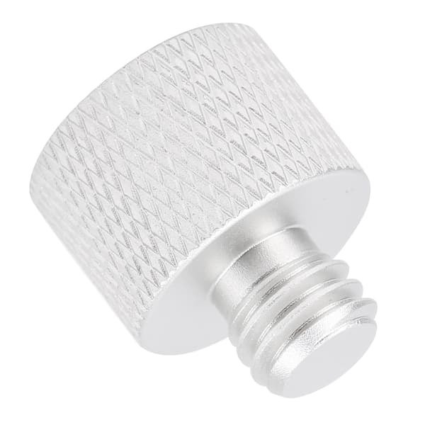 Mikrofonstativadapter 5/8 tommer hunn til 3/8 tommer hann skrugjengeadapter for mikrofonstativfeste Sølv