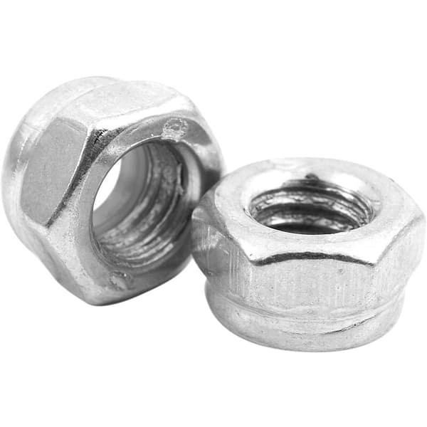 M6x1mm rustfrie metriske nyloninnlegg låsemuttere 30 stk
