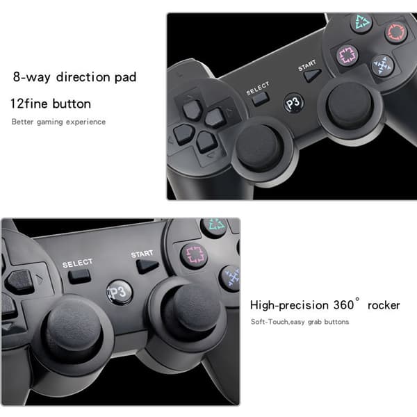 Trådløs håndkontroll for PS3, kompatibel, 1-pakning