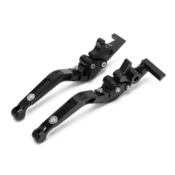 2 Pcs Motorcycle Brake Clutch Levers Adjustable CNC Aluminum Alloy Replacement for ADV150 2019‑2021 Black