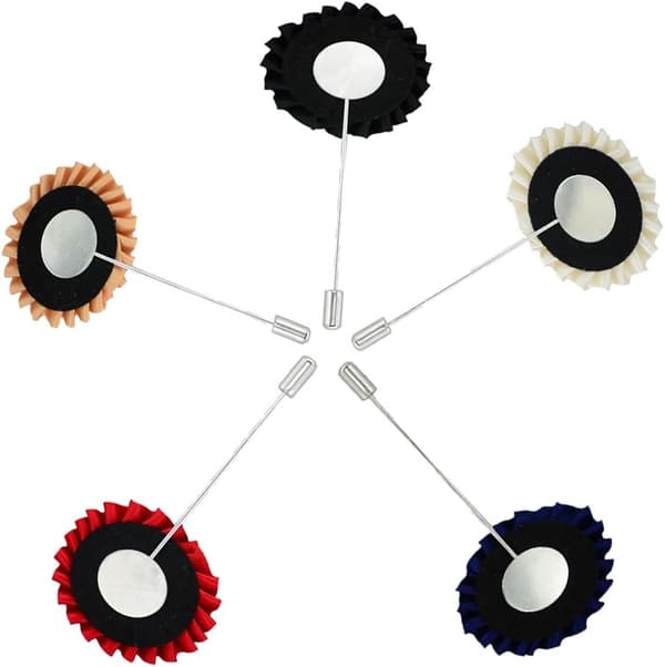 5 x håndlavede nåle til bryllupper, blomster-roser Boutonniere-Stäbchen mænds farve: 1 stk - Farbe: 1 Stück