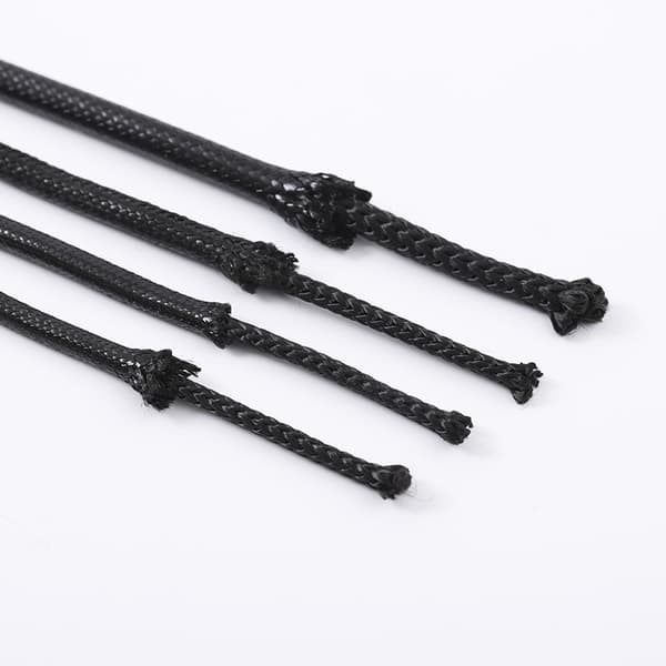 100m/spole 2mm svart satinsvart nylontråd för armband
