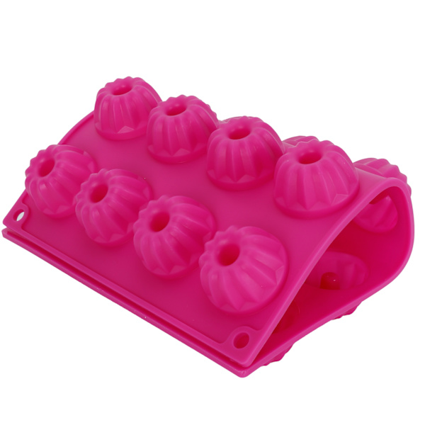 Rosarød silikonform for baking av kaker, DIY, non-stick bakeform for baking av kaker 0.3