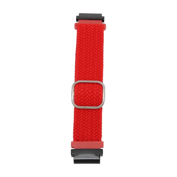 Urrem vævet nylon justerbar urrem til Garmin Fenix 7S 6S 5S rød
