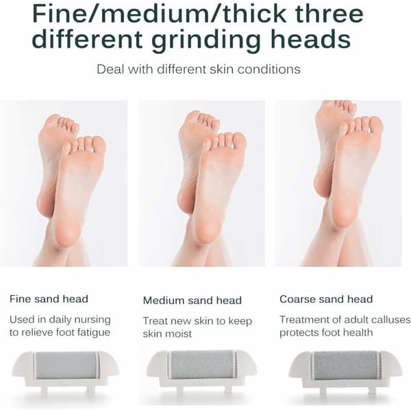 USB Rechargeable Foot Grinder - Practical, Portable, Exfoliating Foot File for Dead Skin Removal - Durable Foot Grinder for Home Use