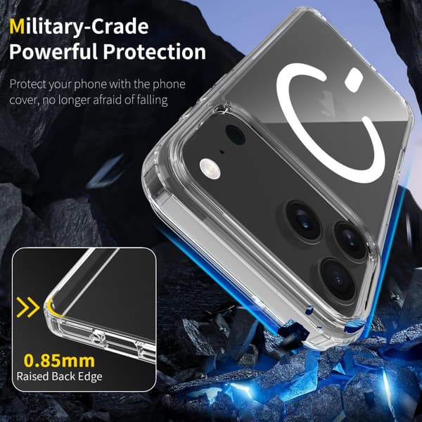 iPhone 17 Pro Magnetic Phone Case Magsafe Compatible Transparent