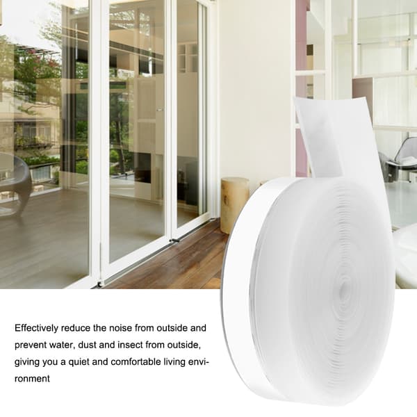 5M Transparent Self-Adhesive Door Window Soundproofing Dustproof Sealing Strip (25mm)