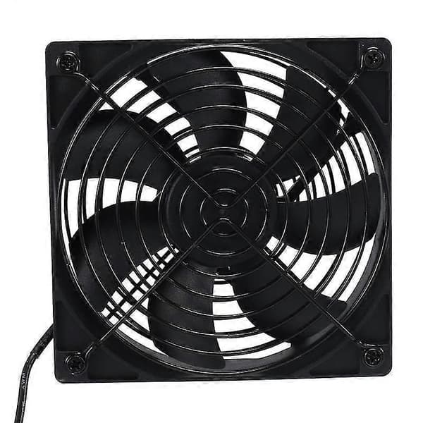 Dubbla 120 mm 5V USB-drivna PC-routerfläktar med hastighetsregulator