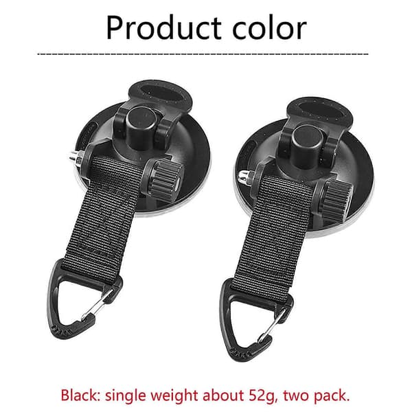 Car Tent Suction Cup Hook, with fixing hook for tent tarpaulin, for camping, outdoor