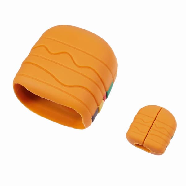 2 stk/sæt Hamburger beskyttelsescover til Apple iPhone 18/20W opladerbeskyttelse + datakabelbesparende cover