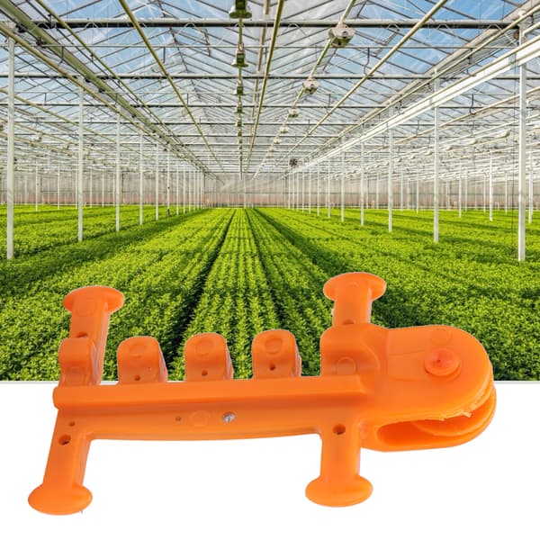 10pcs Greenhouse Fix Tool Kit Anti-Rollover Ventilation Chuck Pulley Device Accessories Orange