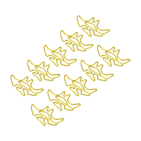 100 stk. formede papirclips forhindrer glidning, rustfri metal, små søde papirclips til bøger, notesbøger, mapper