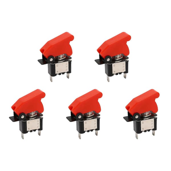 5 Pcs Rocker Switch 12V DC 25A 2-Pole Waterproof Rocker Switch for Vehicle Boat