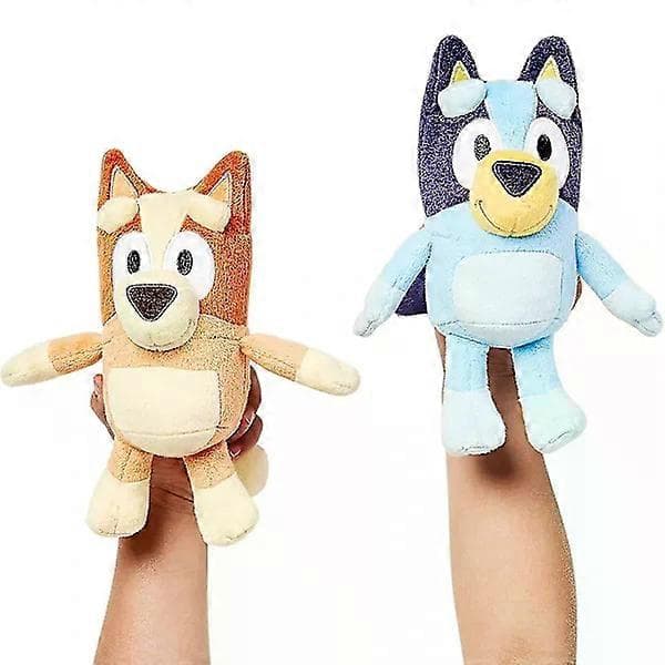2 stk 28cm Bluey & Bingo Plysdukker Søde Dyr Plys Blødt Kæledyr Børn Gave