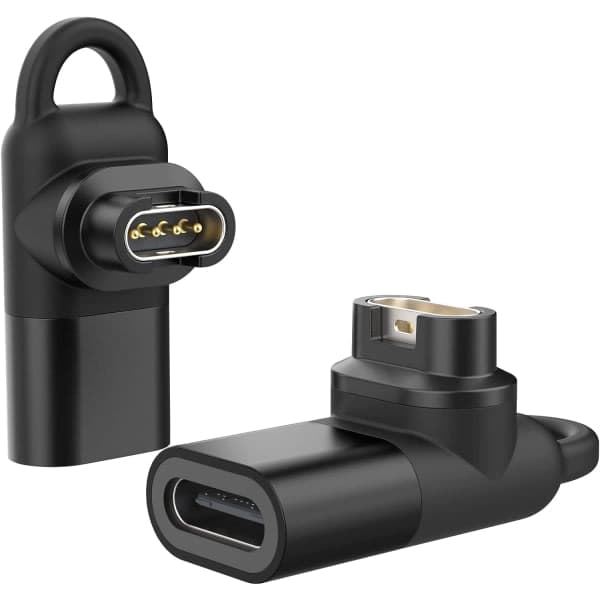 USB C - Garmin -sovitin 2 kpl, 90 asteen tyypin C latauskotelo, ZQKLA
