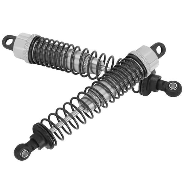 Adjustable 110mm Full Metal Shock Absorber with Spring Damper, Fits Traxxas Slash 2WD Silver