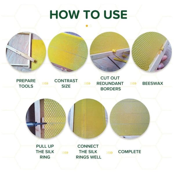 50 Pieces Beekeeping Series Beehive Honeycomb Foundation Frame Garden Beehive Beekeeping Tool