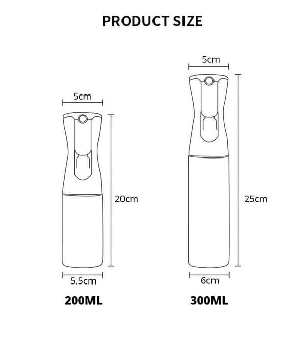 2-pak Glas Sprayflaske til Olie & Eddike - 200ml