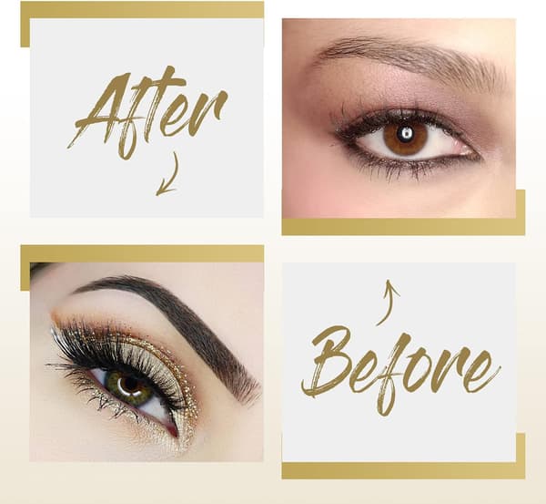 12 Pieces Reusable Eyebrow Stencils with 1 Strap and 1 Eyebrow Razor