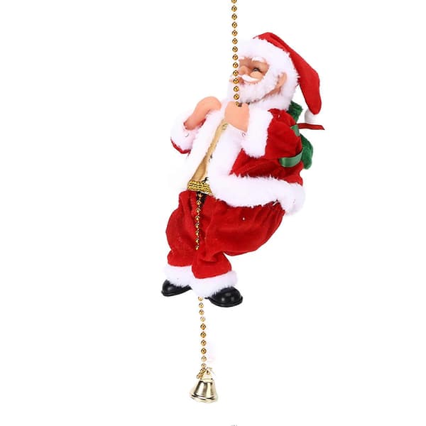 Santa Climbing Bead Curtain Christmas Tree Pendant - Christmas Decorations