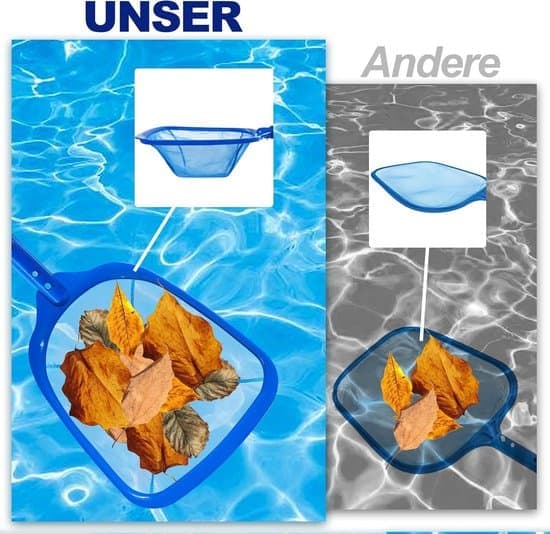 Telescopic Pool Net 180 cm - Fine Mesh Net for Leaves and Algae - For Swimming Pools, Ponds and Above-Ground Pools - Easy Cleaning