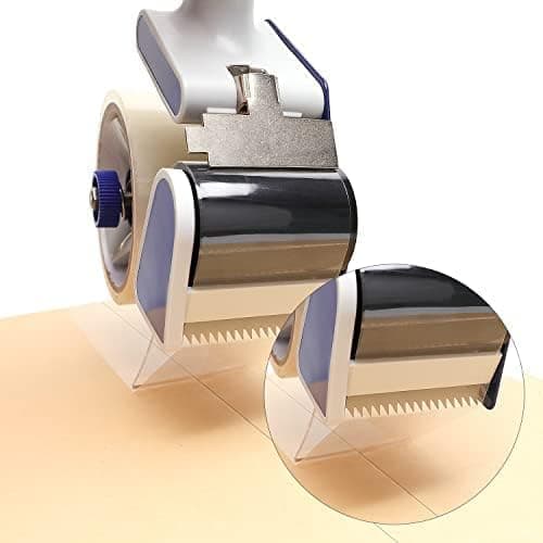 Tape dispenser for packaging tape, 4.45 cm wide tape, 7.62 cm core