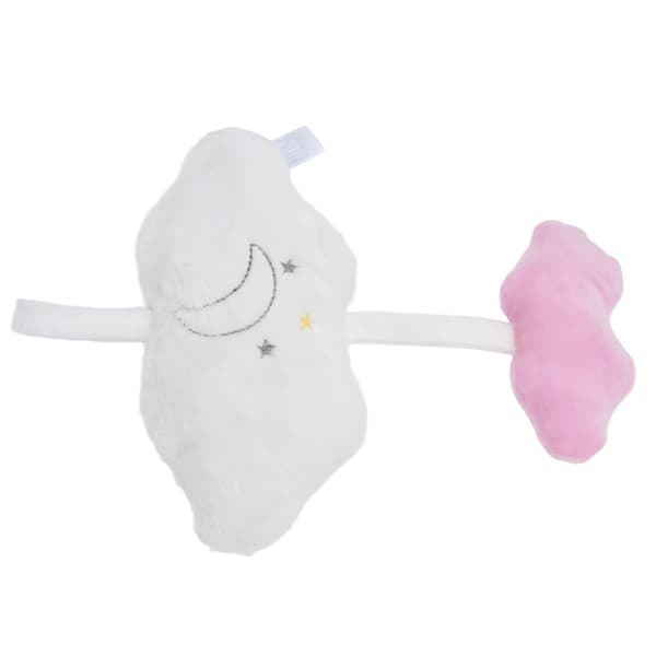 Stroller Plush Rattles Cute Shaped Hanging Rotating Pacifier Rattles Toys for Crib Cloud