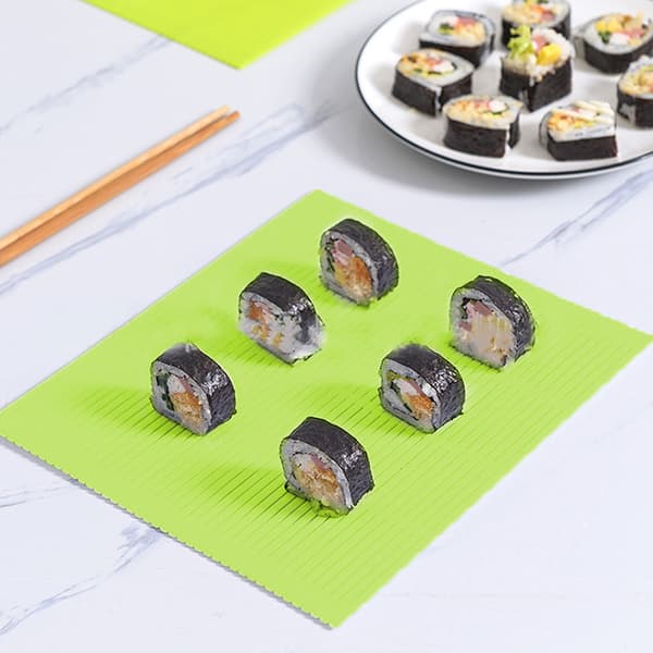 GRÖN DIY Silikon Sushi Rullematte Gjenbrukbar Sushi Ris Rullematte M