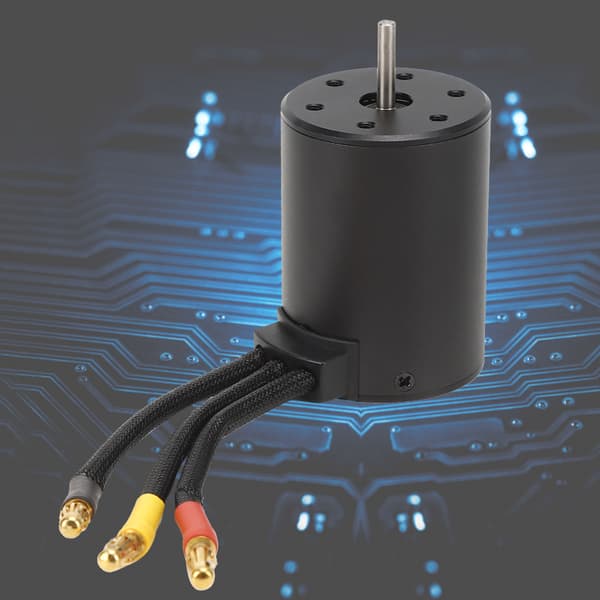 3650 Børsteløs Motor RC Bildel Tilbehør Passer til HSP 1/8 1/10 RC Bil Svart 3900KV