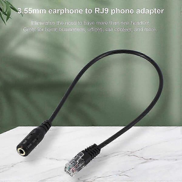 3,5 mm stik til RJ9 til headset til kontortelefonadapterkabel p20241126805 S202412301500