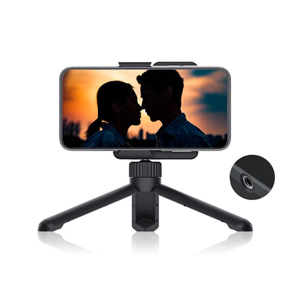 Phone Camera Photo Selfie Shutter Control Handle Holder with Detachable Wireless Remote Control 1/4 Tripod Mount Compatible for iPhone Samsung Android