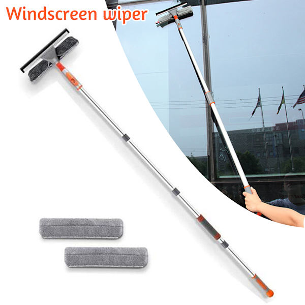 Telescopic Set with Bendable Brush Head Durable Labor-Saving Cleaning Brush for High Windows One Set One Set