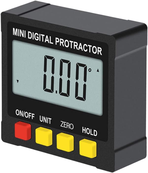 Digital vinkelmåler, 4-siders magnetisk vinkelsøker, LCD digital P
